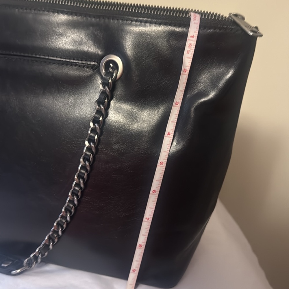 Patricia Nash Leather Elegant Black Leather Tote Bag, new - Picture 13 of 14